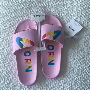 Trenton Tragrant Pink/Rainbow Slides (Size 11)